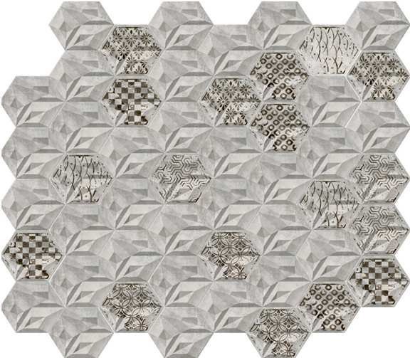 REVESTIMIENTO 15X17 DECORADO HEXAGONAL DCER-138 KUBIC (SURTIDO VARIADO) - DVI